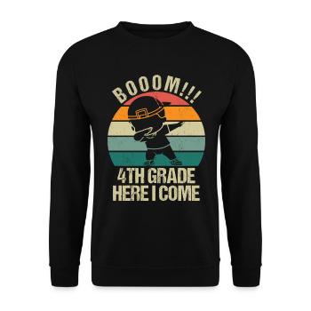 Fourth Grade Teachers for Back to School - Unisex Sweatshirt - black - Front - Alina (178cm) & Michal (187cm)