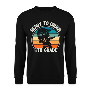 Fourth Grade Teachers for Back to School - Unisex Sweatshirt - black - Front - Alina (178cm) & Michal (187cm)