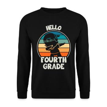 Fourth Grade Teachers for Back to School - Unisex Sweatshirt - black - Front - Alina (178cm) & Michal (187cm)