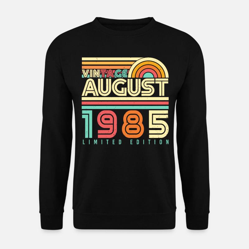 Août 1985 Rétro - Sweat-shirt Unisexe - noir