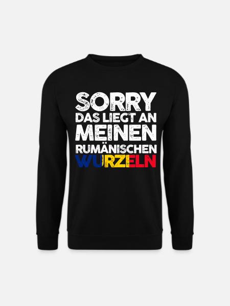 Rumänische Wurzeln Rumäne Rumänien - Unisex Pullover - Schwarz