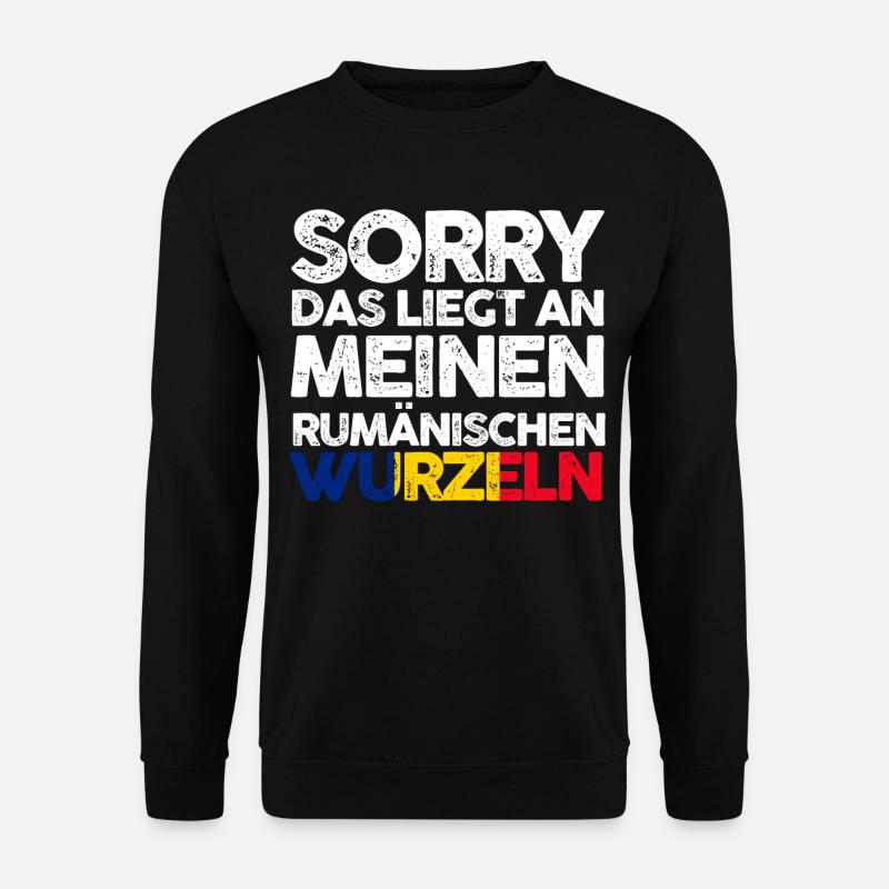 Rumänische Wurzeln Rumäne Rumänien - Unisex Pullover - Schwarz