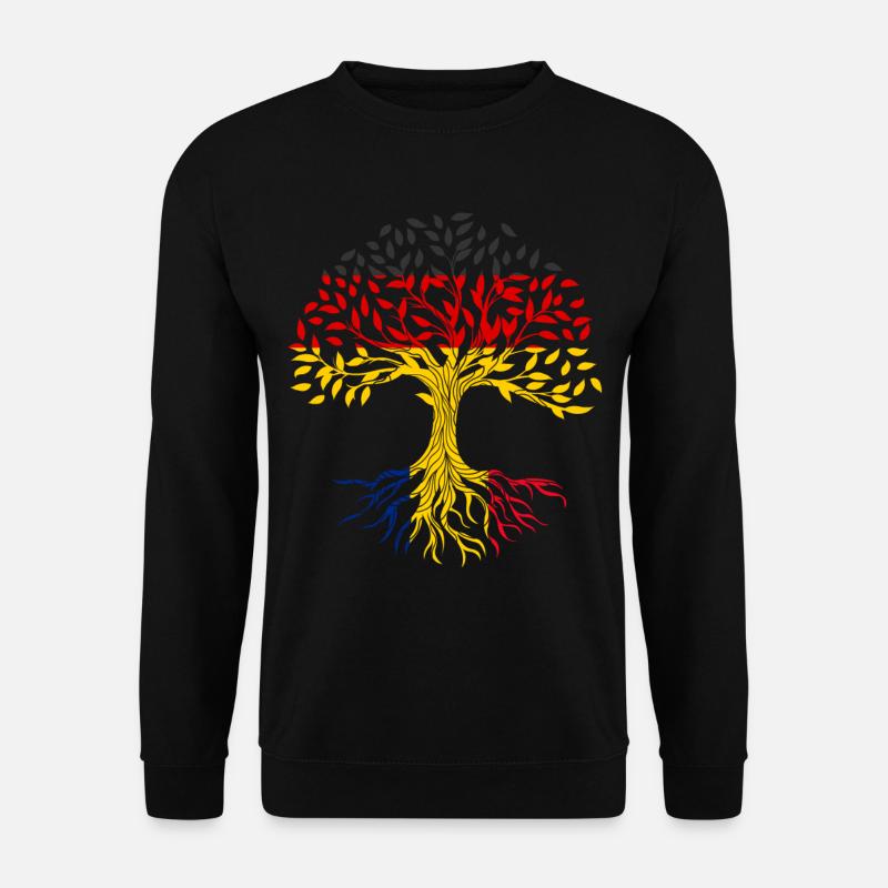 Roots Tree Germany Romania - Unisex Sweatshirt - black
