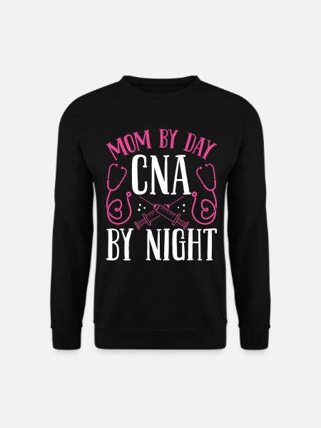 Quart de nuit AIIC Maman par infirmière auxiliaire de jour Nuit - Sweat-shirt Unisexe - noir