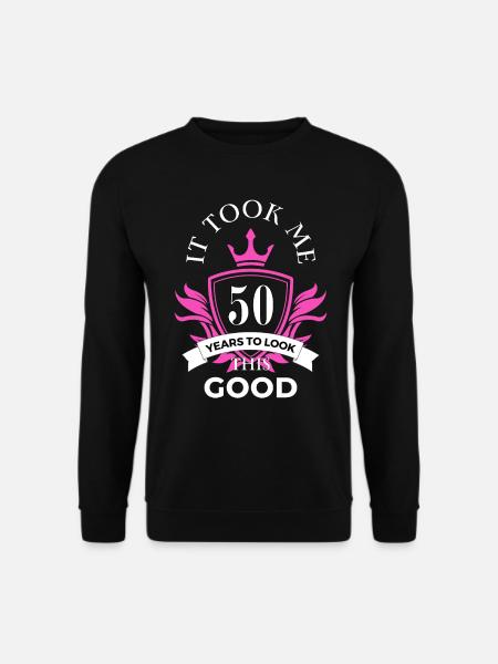 Geschenk zum 50. Geburtstag 50 Jahre - Unisex Pullover - Schwarz
