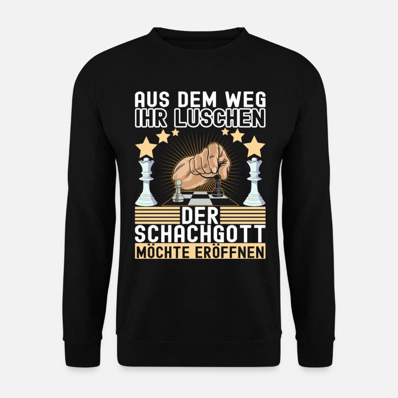 Schach Schachspieler - Unisex Pullover - Schwarz