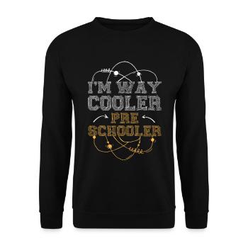 Les enfants d’âge préscolaire retour à l’école beaucoup plus cool pour les garçons - Sweat-shirt Unisexe - noir - Devant - Alina (178cm) & Michal (187cm)