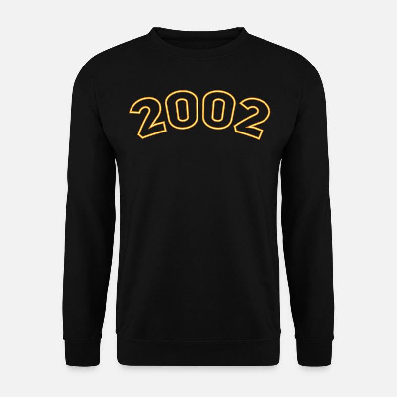 Lucky Year 2002 Yellow Simple - Unisex Sweatshirt - black