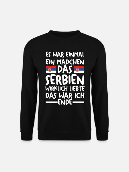 Serbien Serbe Serbisches - Unisex Pullover - Schwarz