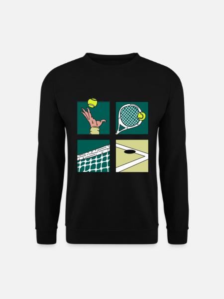 Joueur de tennis Cadeau Comic Tennis Tournament Cup - Sweat-shirt Unisexe - noir