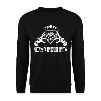 Divination Crazy Tarot Lady Crystal Tarot Cards - Unisex Pullover - Schwarz - Vorne - Alina (178cm) & Michal (187cm)