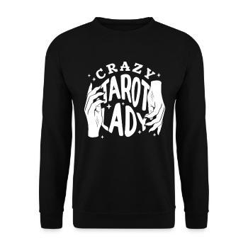 Divination Crazy Tarot Lady Crystal Tarot Cards - Unisex Pullover - Schwarz - Vorne - Alina (178cm) & Michal (187cm)