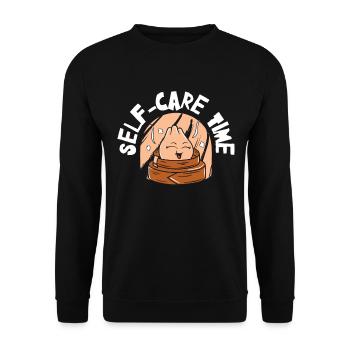 Dim Sums Asiatisches Essen Selbstfürsorge - Unisex Pullover - Schwarz - Vorne - Alina (178cm) & Michal (187cm)