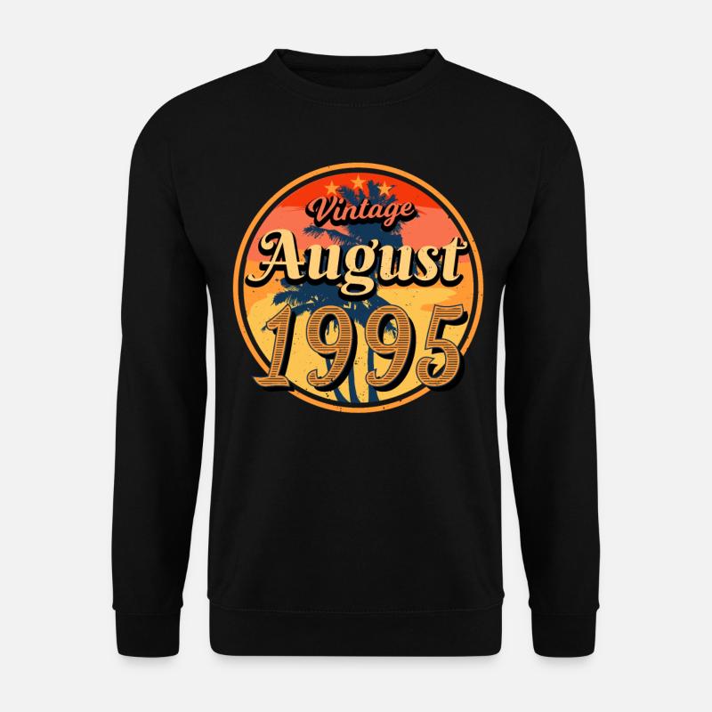 1995 August Birthday Greetings - Unisex Sweatshirt - black