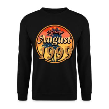 Mois de naissance Août 1999 - Sweat-shirt Unisexe - noir - Devant - Alina (178cm) & Michal (187cm)