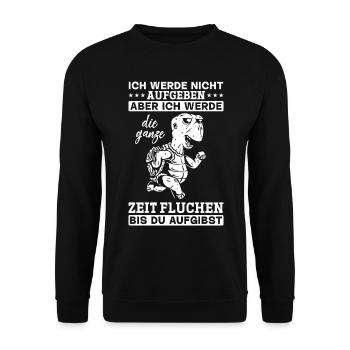 Mountain Hiking Outdoor Trekking Schildkröten - Unisex Pullover - Schwarz - Vorne - Alina (178cm) & Michal (187cm)
