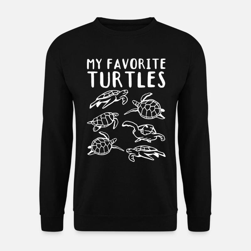 Meeresschildkröten Wasserschildkröten Süße - Unisex Pullover - Schwarz