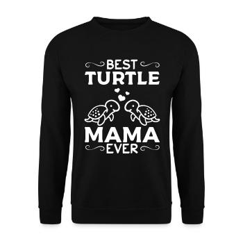 Turtle Mama Meilleure maman tortue jamais - Sweat-shirt Unisexe - noir - Devant - Alina (178cm) & Michal (187cm)