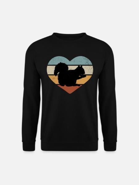 Squirrel lover, cute - Unisex Sweatshirt - black