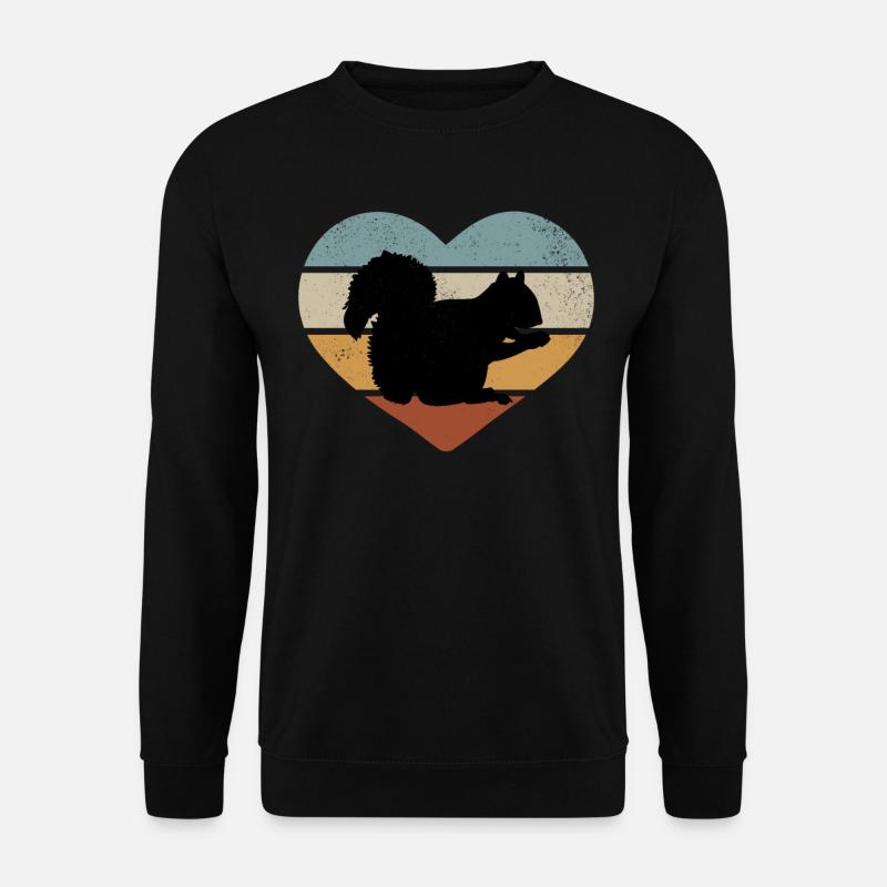 Squirrel lover, cute - Unisex Sweatshirt - black