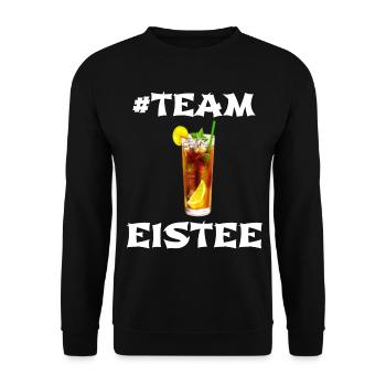 Eistee Zitrone Liebhaber Design - Unisex Pullover - Schwarz - Vorne - Alina (178cm) & Michal (187cm)