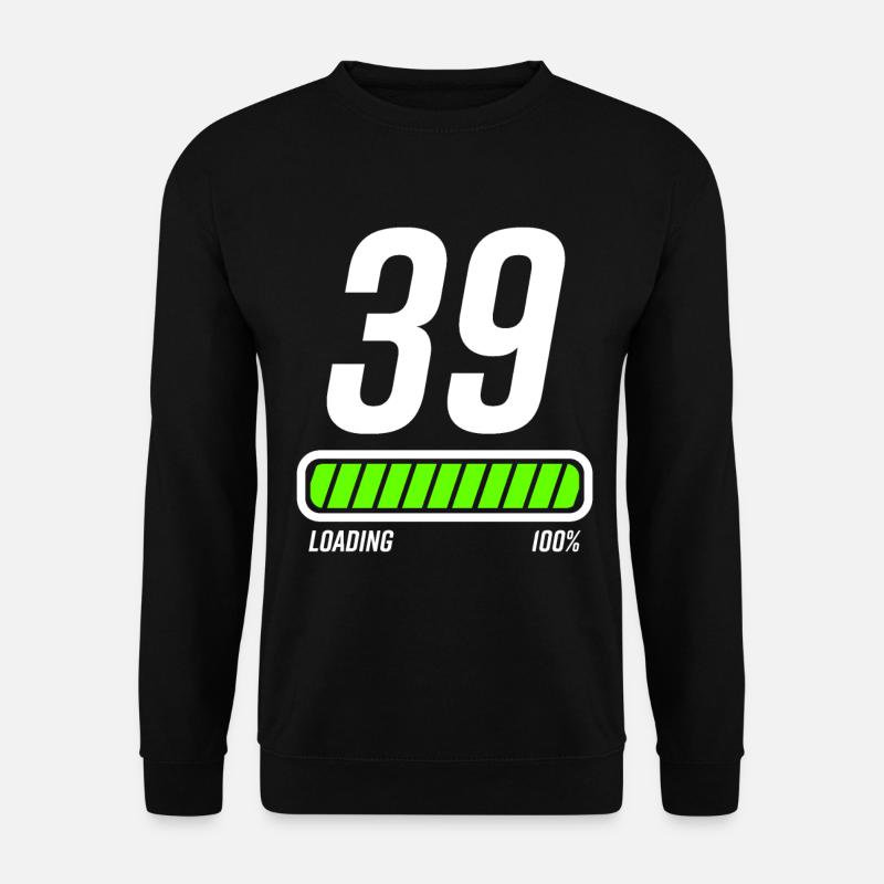 39 years anniversary Congratulations - Unisex Sweatshirt - black