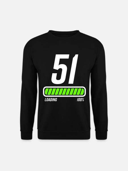 51 Jahre 51. Geburtstag Geschenk - Unisex Pullover - Schwarz