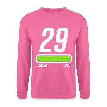 29. Geburtstag 29 Jahre Geburtstagsgeschenk - Unisex Pullover - Pink - Vorne