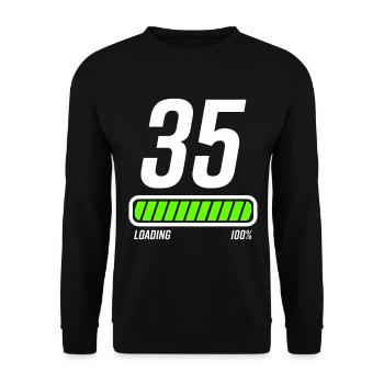 35th anniversary - Unisex Sweatshirt - black - Front - Alina (178cm) & Michal (187cm)