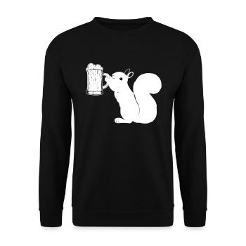 Biereichhörnchen Drôle d’écureuil - Sweat-shirt Unisexe - noir - Devant - Alina (178cm) & Michal (187cm)