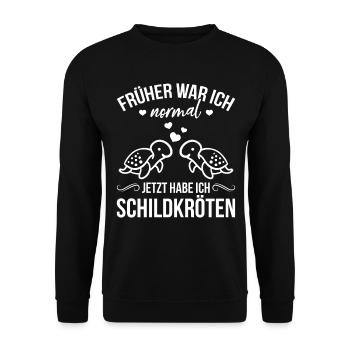 J’avais l’habitude d’être normal maintenant j’ai des tortues - Sweat-shirt Unisexe - noir - Devant - Alina (178cm) & Michal (187cm)