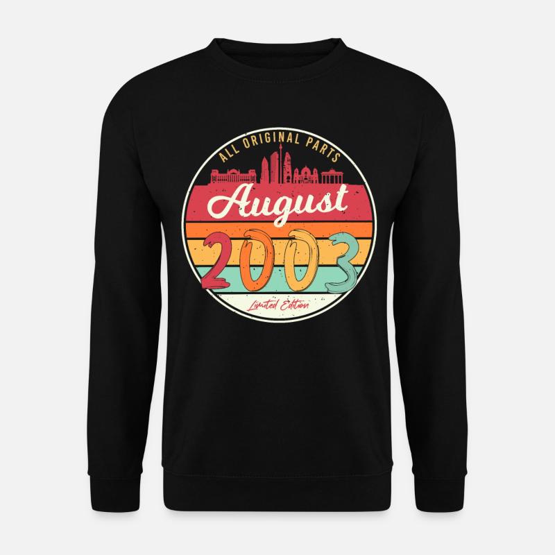 Born August 2003 - Unisex Sweatshirt - black