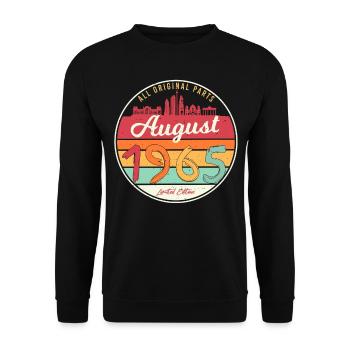 Limited Edition August 1965 - Unisex Sweatshirt - black - Front - Alina (178cm) & Michal (187cm)