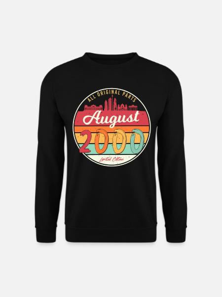 Geboren August 2000 - Unisex Pullover - Schwarz