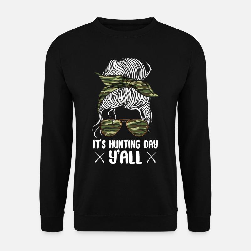 Deer Hunting Hunter Girl - Unisex Sweatshirt - black