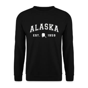 Alaska Gift USA Nature Bear Denali Grizzly Forest - Sweat-shirt Unisexe - noir - Devant - Alina (178cm) & Michal (187cm)