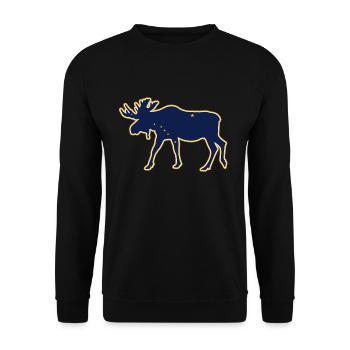 Alaska Tshirt Hommes Femmes Enfants USA Pôle Nord - Sweat-shirt Unisexe - noir - Devant - Alina (178cm) & Michal (187cm)