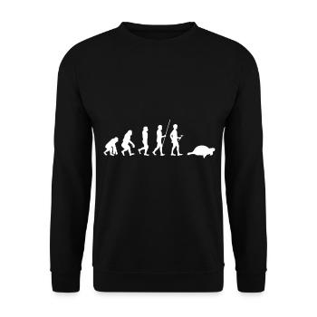 Turtle - Unisex Sweatshirt - black - Front - Alina (178cm) & Michal (187cm)