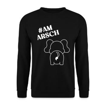 Elephant Gift For Proboscis Africa Wilderness Zoo - Unisex Sweatshirt - black - Front - Alina (178cm) & Michal (187cm)