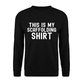 Cadeau d’un échafaudage d’un directeur de la construction - Sweat-shirt Unisexe - noir - Devant - Alina (178cm) & Michal (187cm)
