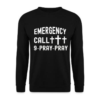 Christianity God Jesus Gift Church Religion - Unisex Sweatshirt - black - Front - Alina (178cm) & Michal (187cm)