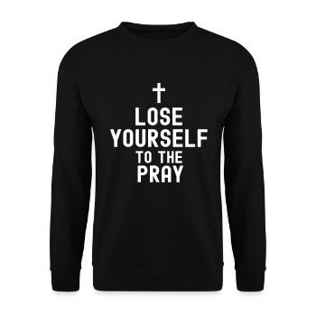 Christianity God Jesus Gift Church Religion - Unisex Sweatshirt - black - Front - Alina (178cm) & Michal (187cm)