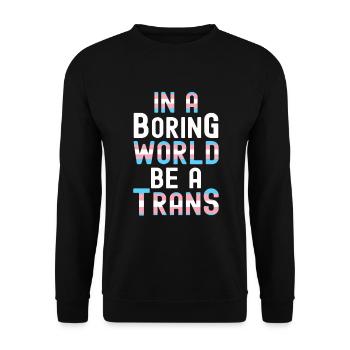 Transgenre - Sweat-shirt Unisexe - noir - Devant - Alina (178cm) & Michal (187cm)