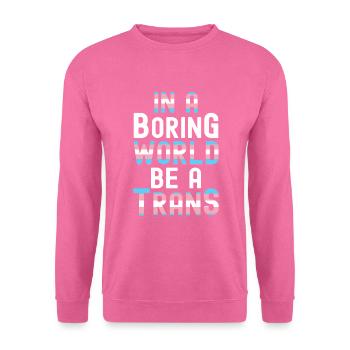 Transgenre - Sweat-shirt Unisexe - rose - Devant