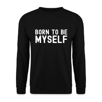 Transsexuell Pride Ladyboy Herren Damen Transe - Unisex Pullover - Schwarz - Vorne - Alina (178cm) & Michal (187cm)