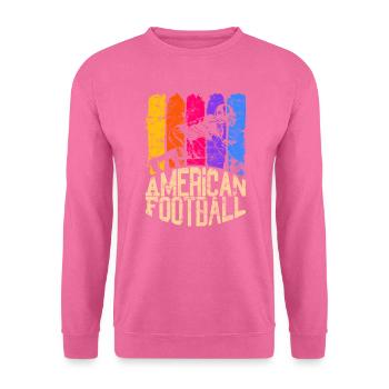 Centre de couleur de football américain - Sweat-shirt Unisexe - rose - Devant