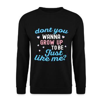 Transgenre Tshirt Transsexual Pride - Sweat-shirt Unisexe - noir - Devant - Alina (178cm) & Michal (187cm)