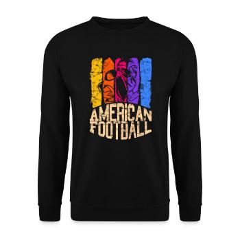 Football américain Couleur Widereceiver - Sweat-shirt Unisexe - noir - Devant - Alina (178cm) & Michal (187cm)