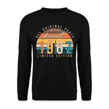 1967 August Limited Edition - Unisex Sweatshirt - black - Front - Alina (178cm) & Michal (187cm)