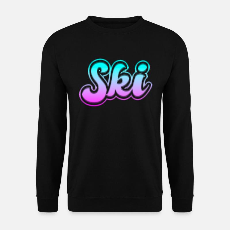 ski - Unisex Pullover - Schwarz